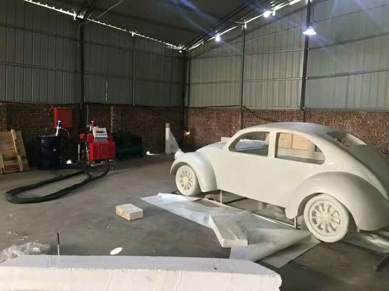 湖南聚脲噴涂機 H系列5600 影視泡沫雕塑表面硬化 輸出量3~12kg/分鐘(圖1) 舞臺泡沫雕塑道具表面硬化聚脲噴涂案例